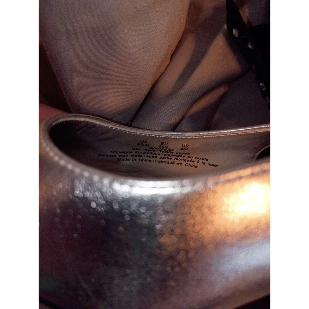 Karl Lagerfeld Sky Lynn Silver Slingback Pumps Removable Crystal Embellished Bow